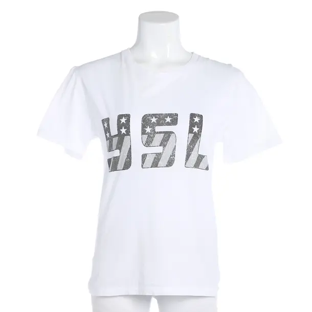 Shirt, in Weiß, Baumwolle, Saint Laurent