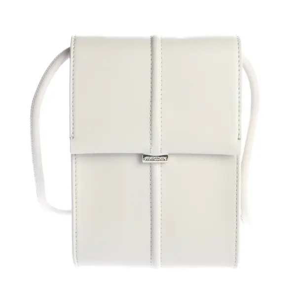 Shoulder Bag, in Light Gray, Leather, Marc Cain