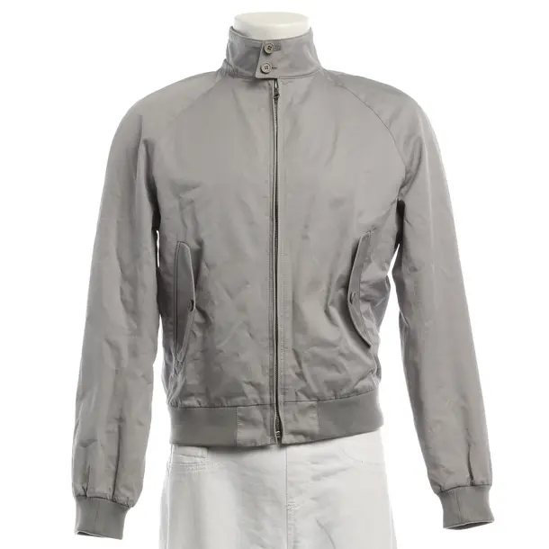 Mid-Season Jacket, in Light Gray, Cotton, Sandro