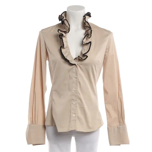 Blouse, in Beige, Cotton, Caliban