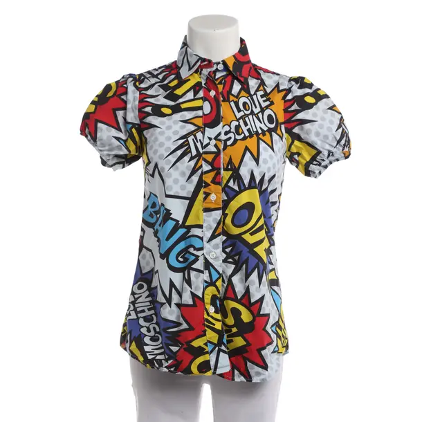 Bluse, in Mehrfarbig, Baumwolle, Love Moschino