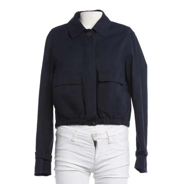 Mid-Season Jacket, in Blue, Cotton, Windsor