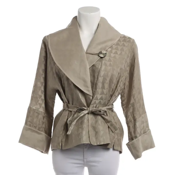 Blazer, in Brown, Linen, Giorgio Armani