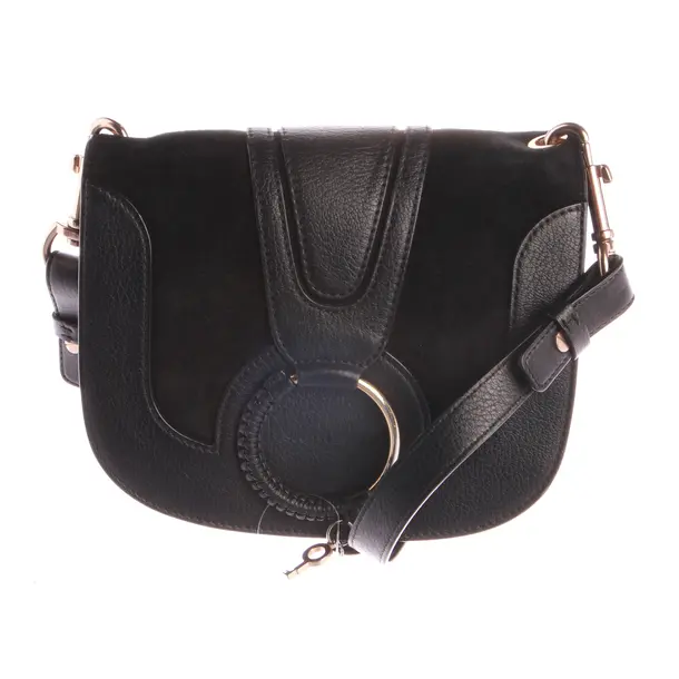 Cross Body Bag, in Black, Leather, See by Chloé