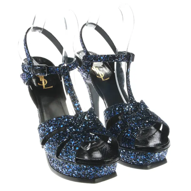 Sandali, in Blu, Saint Laurent