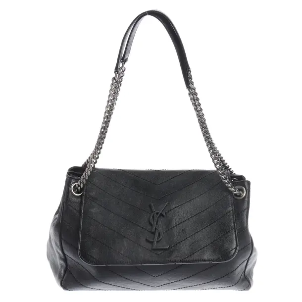 Schultertasche, in Schwarz, Leder, Saint Laurent