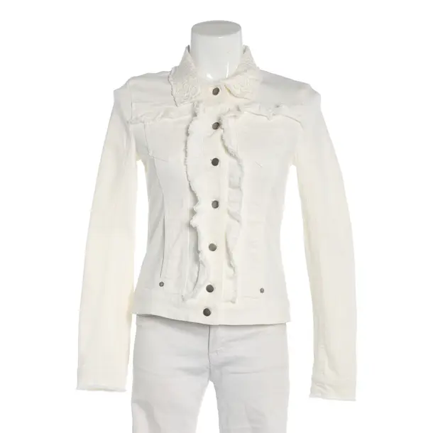 Summer Jacket, in Cream, Cotton, Marc Cain