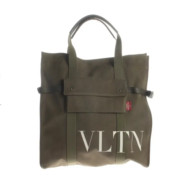 Handtasche, in Olivgrün, Polyester, Valentino
