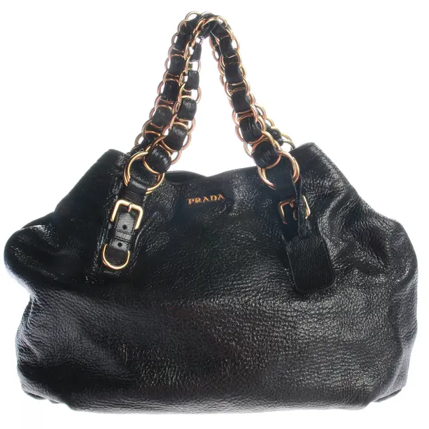 Handbag, in Black, Leather, Prada