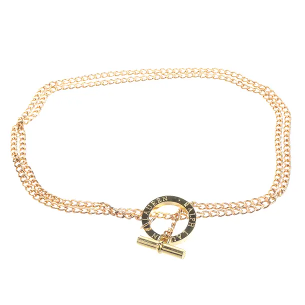 Gürtel, in Gold, Metall (metallisch, metallisiert), Lauren Ralph Lauren