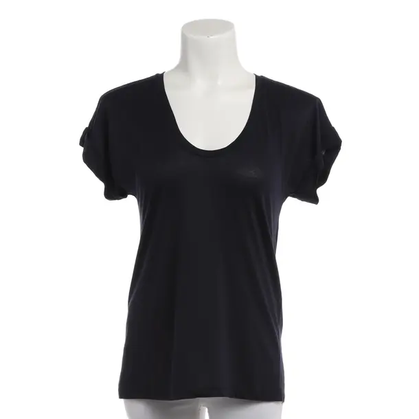 Shirt, in Navy, Lyocell, Closed