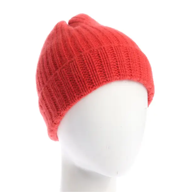 Mütze, in Hellrot, Kaschmir, Roeckl