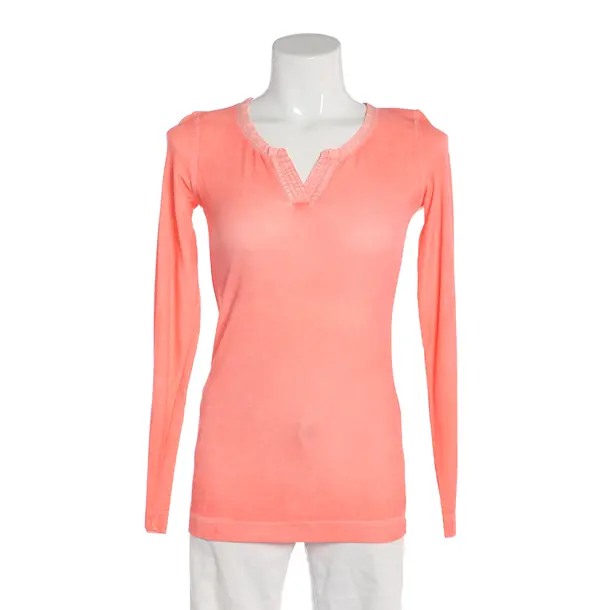 Longsleeve, in Neon Rot, Baumwolle, Marc Cain Sports