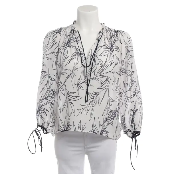 Blouse, in White, Cotton, Iheart