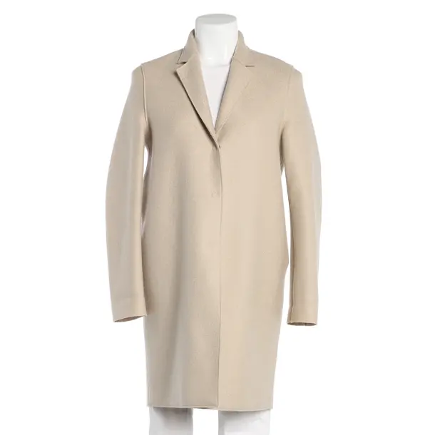 Übergangsmantel, in Cream, Wolle, Harris Wharf London