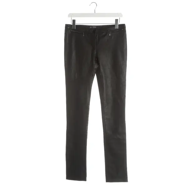 Pantaloni, in Nero, Pelle, Armani Jeans