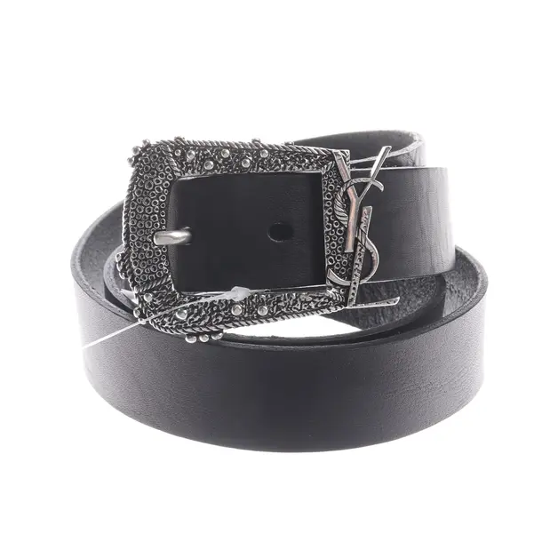 Cinture, in Nero, Pelle, Saint Laurent