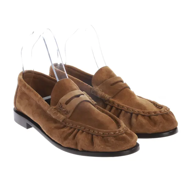 Loafers, in Hellbraun, Saint Laurent