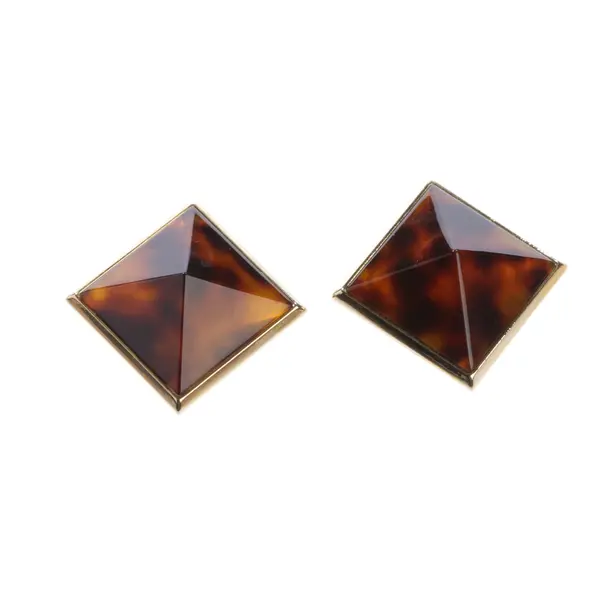 Earrings, in Gold, Metal (metallic, metallized), Saint Laurent