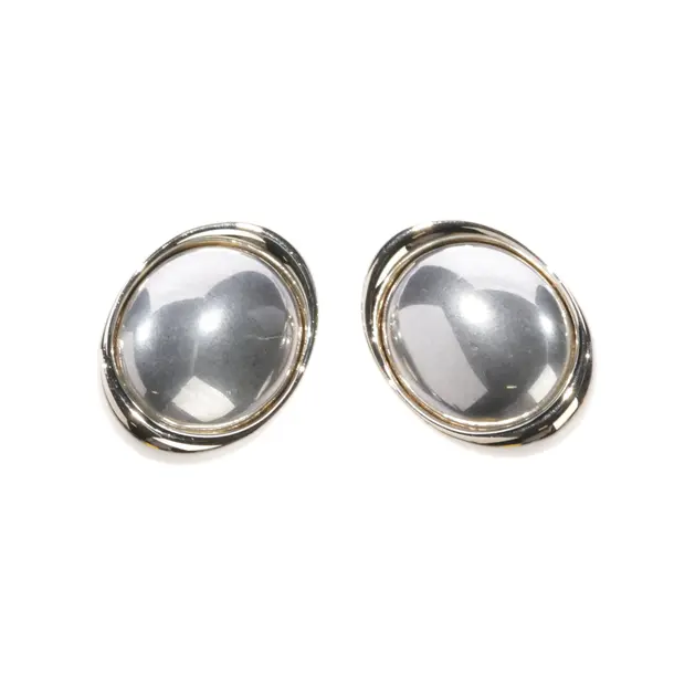 Ohrringe, in Silber, Metall (metallisch, metallisiert), Saint Laurent