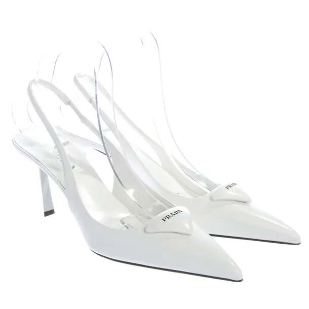Slingbacks, in White, Prada