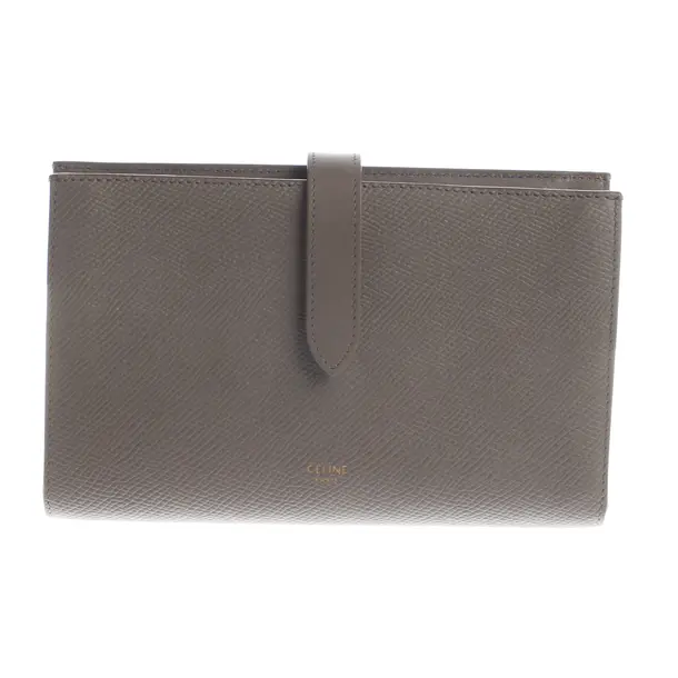 Wallet, in Gray, Leather, Céline