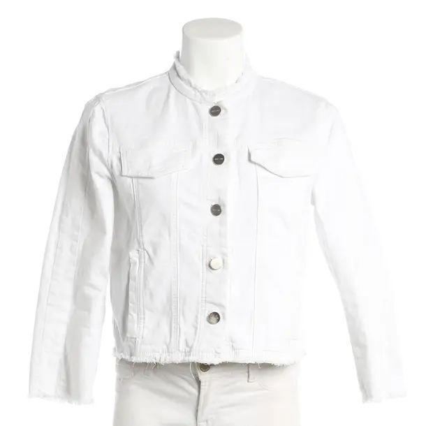 Denim Jacket, in White, Cotton, Marc Cain