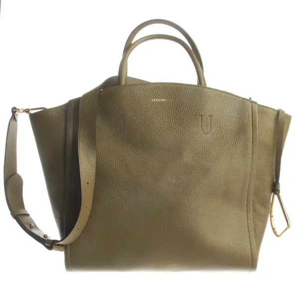 Handtasche, in Olivgrün, Leder, Coccinelle