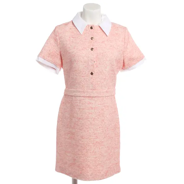 Dress, in White, Cotton, Maje