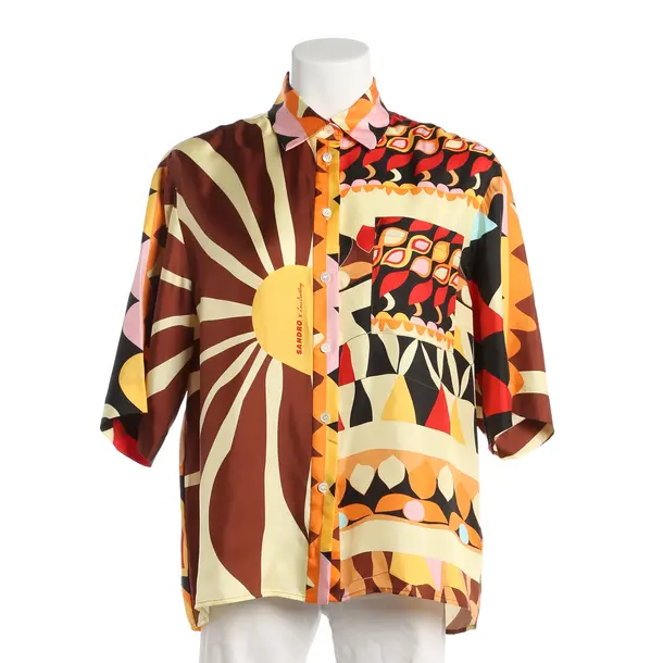 Blouse, in Multicolored, Silk, Sandro