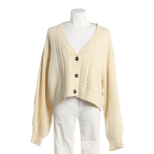 Cardigan, in Cream, Wool, by Aylin König