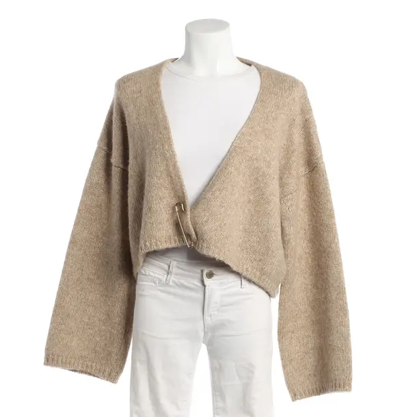 Strickjacke, in Hellbraun, Baumwolle, by Aylin König