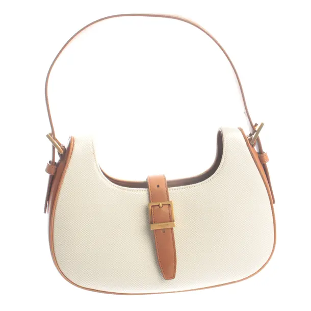 Handtasche, in Beige, Baumwolle, Saint Laurent
