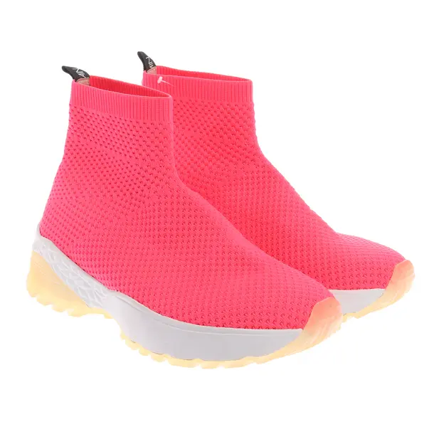High-Top Sneakers, in Neon Red, Marc Cain
