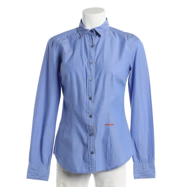 Bluse, in Hellblau, Baumwolle, 0039 Italy