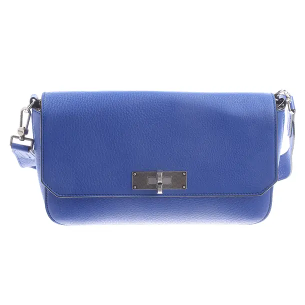 Shoulder Bag, in Blue, Leather, Bally