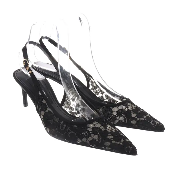Slingbacks, in Schwarz, Dolce & Gabbana