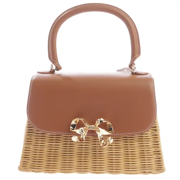 Handbag, in Light Brown, Wood, self-portrait