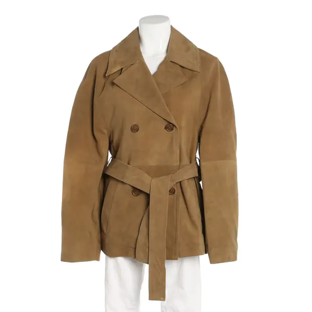 Giacca in pelle, in Cammello, Pelle, Róhe