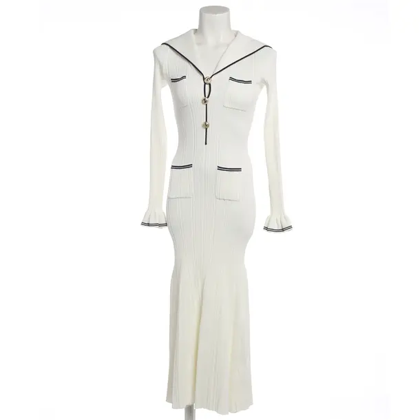 Kleid, in Cream, Viskose, self-portrait