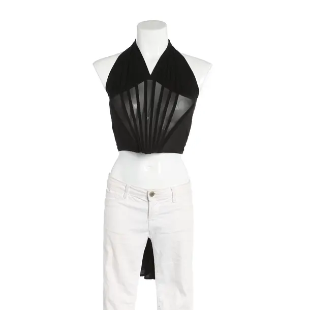 Top, in Black, Cupro, Magda Butrym