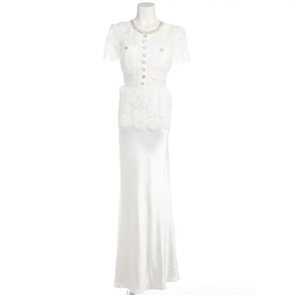 Cocktailkleid, in Weiß, Polyester, self-portrait