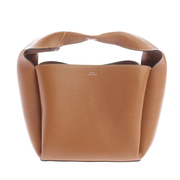 Handtasche, in Hellbraun, Leder, Totême