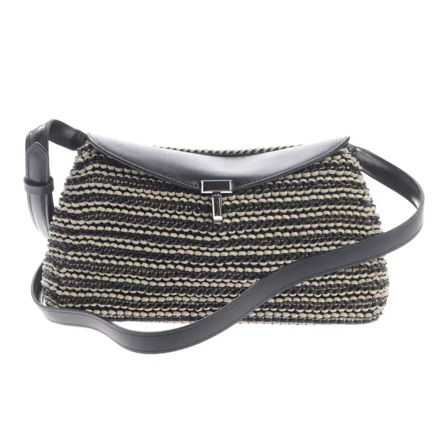 Schultertasche, in Schwarz, Leder, Totême