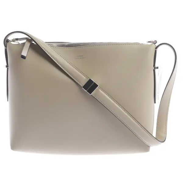 Schultertasche, in Beige, Leder, Totême