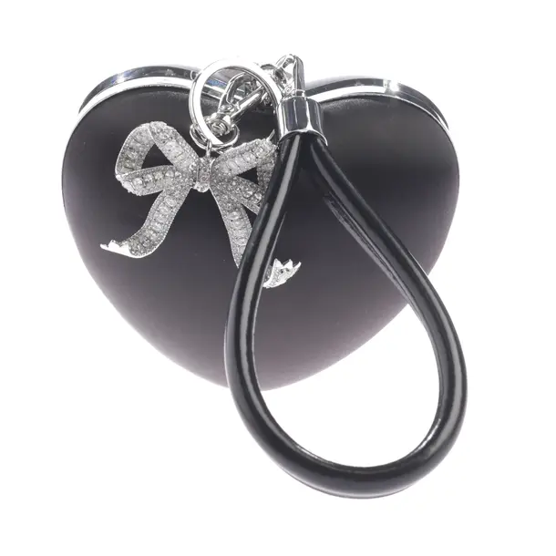 Evening Bag, in Black, Polyester, self-portrait