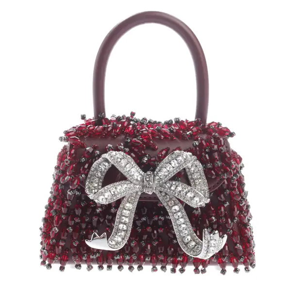 Borsa da sera, in Bordeaux, Pelle, autoritratto