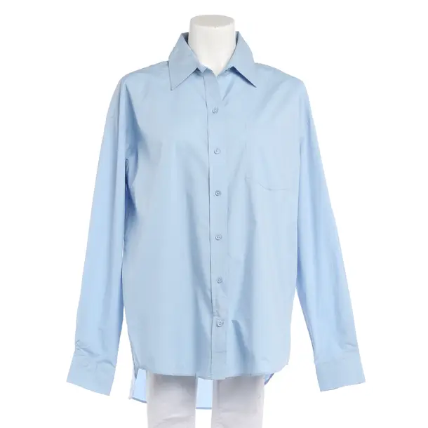 Bluse, in Hellblau, Baumwolle, Frankie Shop