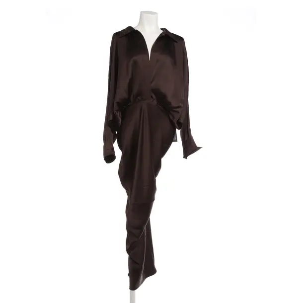 Cocktail Dress, in Dark Brown, Polyester, Norma Kamali