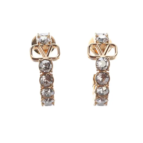 Earrings, in Gold, Metal (metallic, metallized), Valentino